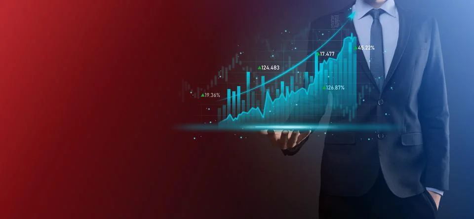 Business developer hand using board framework on virtual modern computer show 스톡 사진