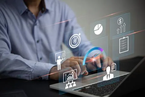 Business development and technology Data analyst. business analytics dashbo.. Stockfoto's