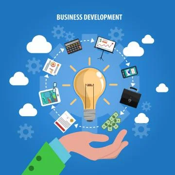 Business Development Concept 스톡 일러스트