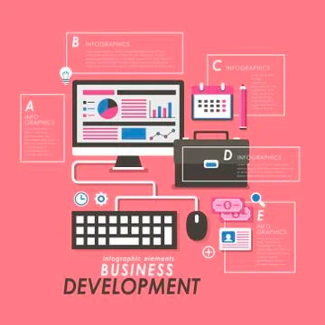 Business development concept Stock Illustration