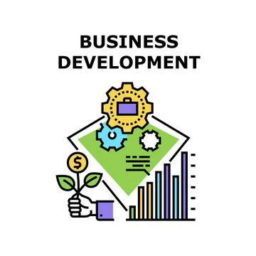 Business development icon vector illustration Stock Illustration