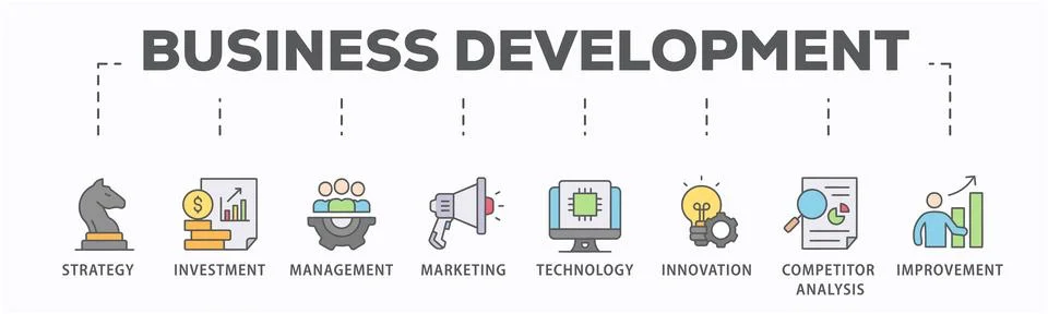 Business development Stock Illustration