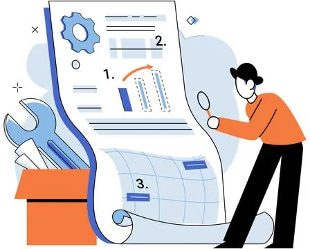 Business development. Job satisfaction contributes to fulfilling career Stock Illustration