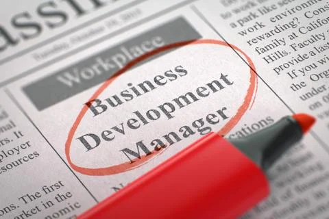Business Development Manager Join Our Team Illustrazione stock