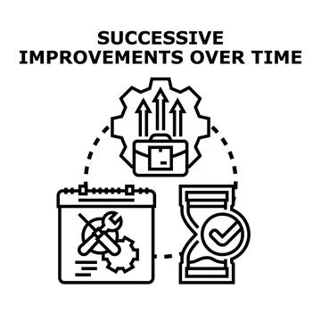 Business development process improving through time management Stock Illustration