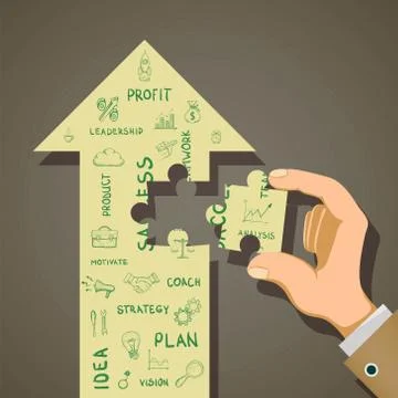 Business development strategy and start-up concept. Stock-Illustration