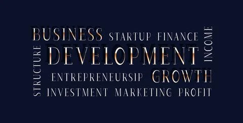 Business development word collage イラスト素材