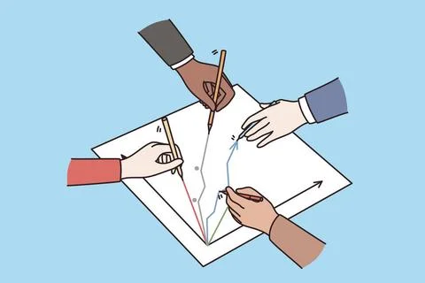 Business development, workshop and strategy concept. Vector illustration. ... Stock Photos