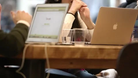 Business dialogue Stock Footage 240375887