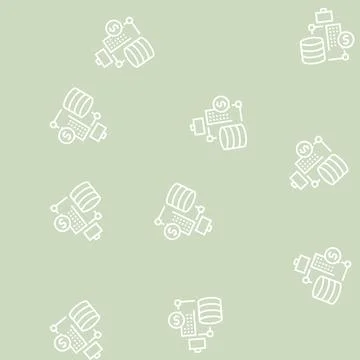 Business digital processing line seamless pattern 스톡 일러스트