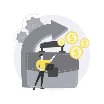 Business direction abstract concept vector illustration. Stock Illustration