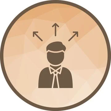 Business Direction icon vector image. Stock Illustration
