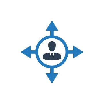 Business Direction Making Icon Stock Illustration