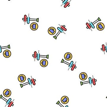 Business direction vector seamless pattern Illustrazione stock