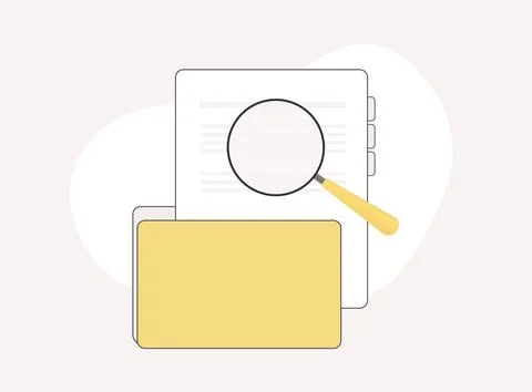 Business Directory vector icon concept. Computer folder with user and data Illustrazione stock