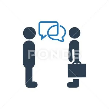 Business Discussion Icon Stock Illustration
