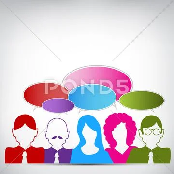 Business discussion Stock Illustration