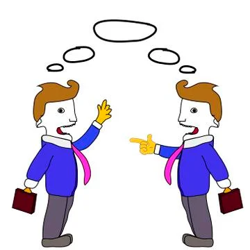 Business discussion Stock Illustration