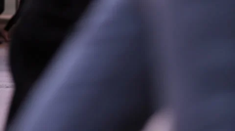 Business district crossing 库存影片 33796007