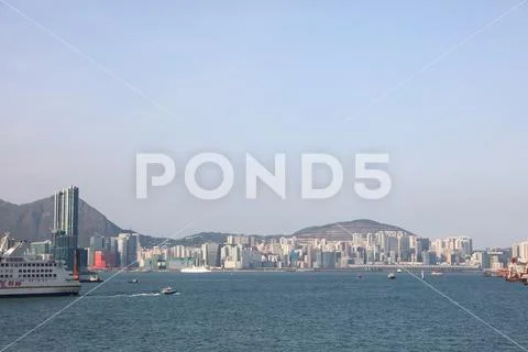 Business district in Hong Kong, China. hk Stock Photos