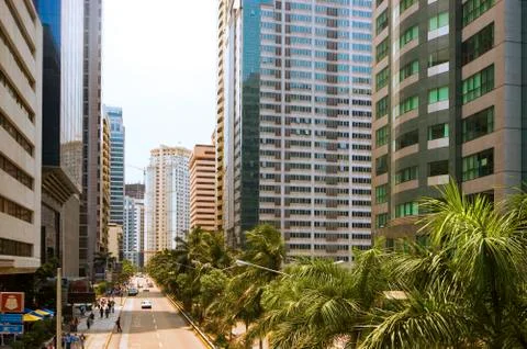 Business district Foto stock
