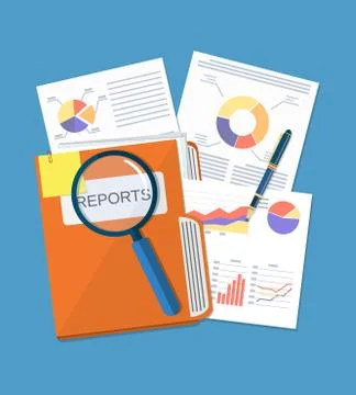 Business document concept Stock Illustration