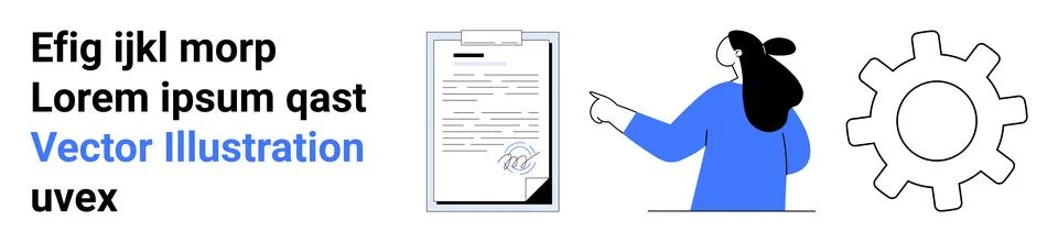 Business Document Management and Workflow Optimization Stockillustratie