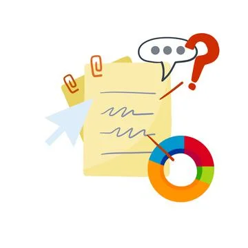 Business document. Page with analytical data. Infographics イラスト素材