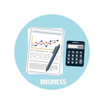 Business documents concept Stock Illustration