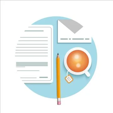 Business documents concept Stock Illustration