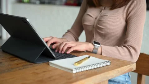 Business documents on office table with digital tablet and graph financial an Stock Footage 201361131