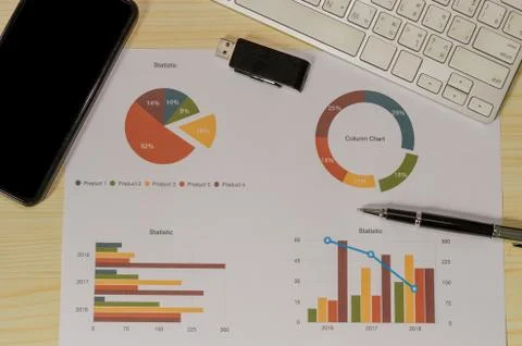 Business documents papers Foto stock