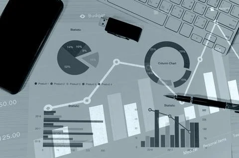 Business documents papers Stock Photos