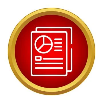 Business documents showing financial data and charts Stock Illustration