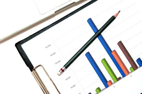 Business documents top view Stock Photos