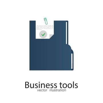 Business documents. Vector illustration in flat design. Stock Illustration