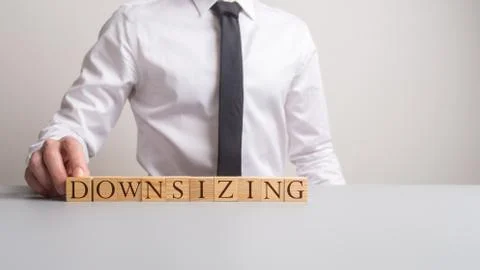 Business downsizing concept Stock Photos