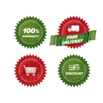 Business E-Commerce Icons Stock Illustration