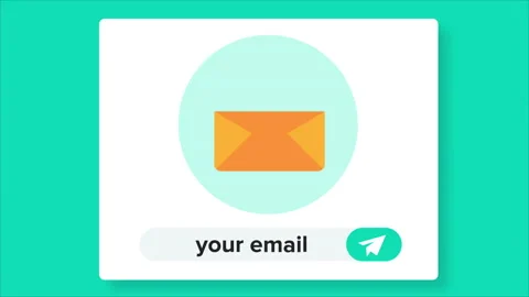 Business E-mail Message Notification Stock Footage 232197234