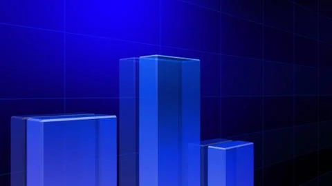 Business Economy Data Graph Chart Bar Growth Success 3D illustration backgro Stock Illustration