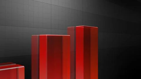 Business Economy Data Graph Chart Bar Growth Success 3D illustration backgro Stock Illustration