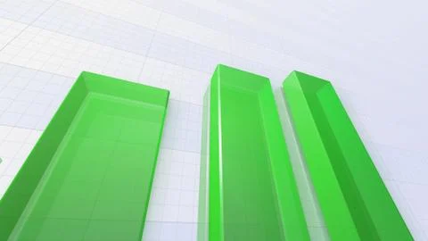 Business Economy Data Graph Chart Bar Growth Success 3D illustration backgro Illustrazione stock