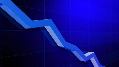 Business Economy Data Graph Chart Bar Growth Success 3D illustration backgro Stock Illustration