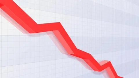 Business Economy Data Graph Chart Bar Growth Success 3D illustration backgro Stock Illustration