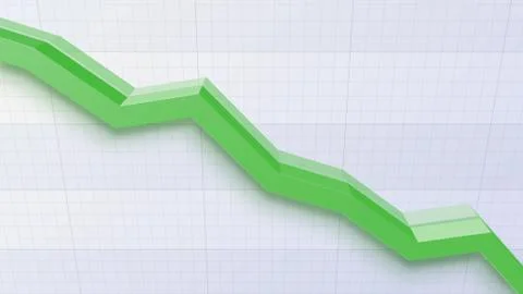 Business Economy Data Graph Chart Bar Growth Success 3D illustration backgro Stock Illustration