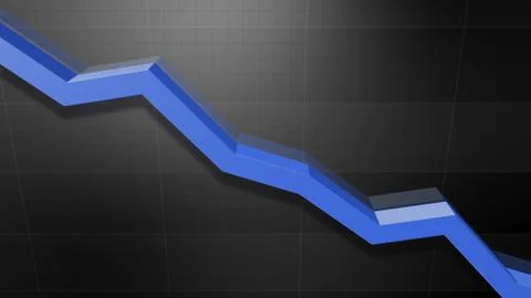 Business Economy Data Graph Chart Bar Growth Success 3D illustration backgro Stock Illustration