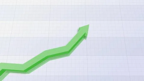 Business Economy Data Graph Chart Bar Growth Success 3D illustration backgro Stock Illustration