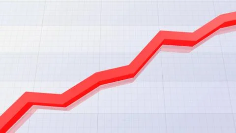 Business Economy Data Graph Chart Bar Growth Success 3D illustration backgro Stock Illustration
