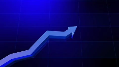Business Economy Data Graph Chart Bar Growth Success 3D illustration backgro Stock Illustration