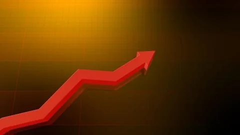 Business Economy Data Graph Chart Bar Growth Success 3D illustration backgro Stock Illustration